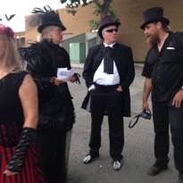 Our hearse buddies at At the 2014 HorrorCon in Calgary, AB